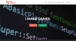 Desktop Screenshot of aashishvasudevan.com